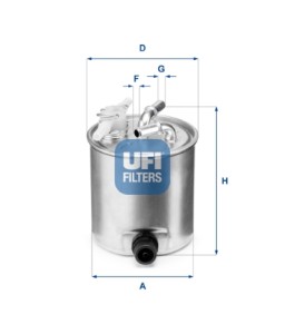 Ufi 55.392.00 Filtro olio...