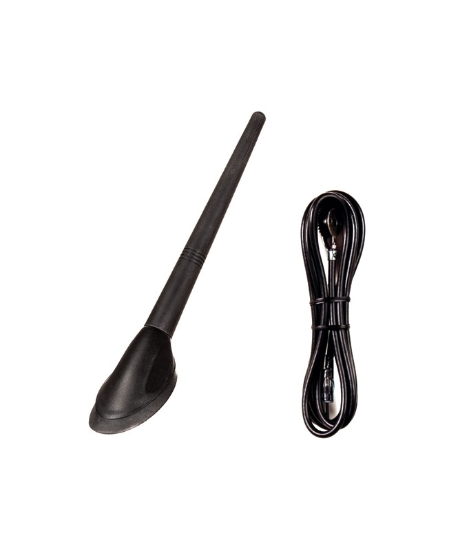 Alkor AK1C002 ANTENNA UNIVERSALE GOMMA 142 MM. - FORD STYLE C/CAVO 2300 MM. - AM-FM