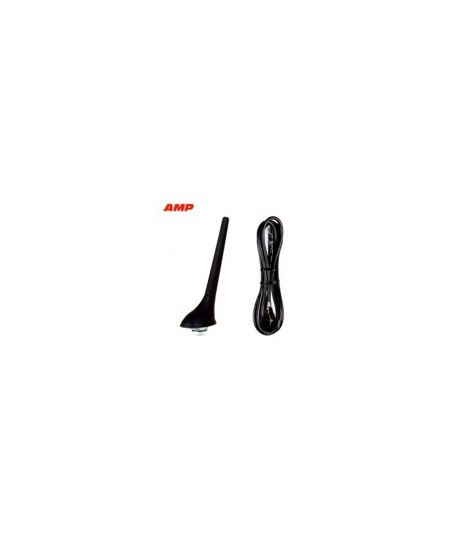 Alkor AK1C065 ANTENNA ABS 83 MM. C/CAVO 4500 MM. INCLINAZIONE 60° BLACK : UNIVERSALE