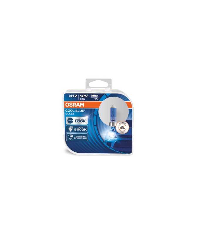Osram 62210CBB-HCB Lampade H7 COOL BLUE BOOST 12V 80W 5500K - Set 2 Pz