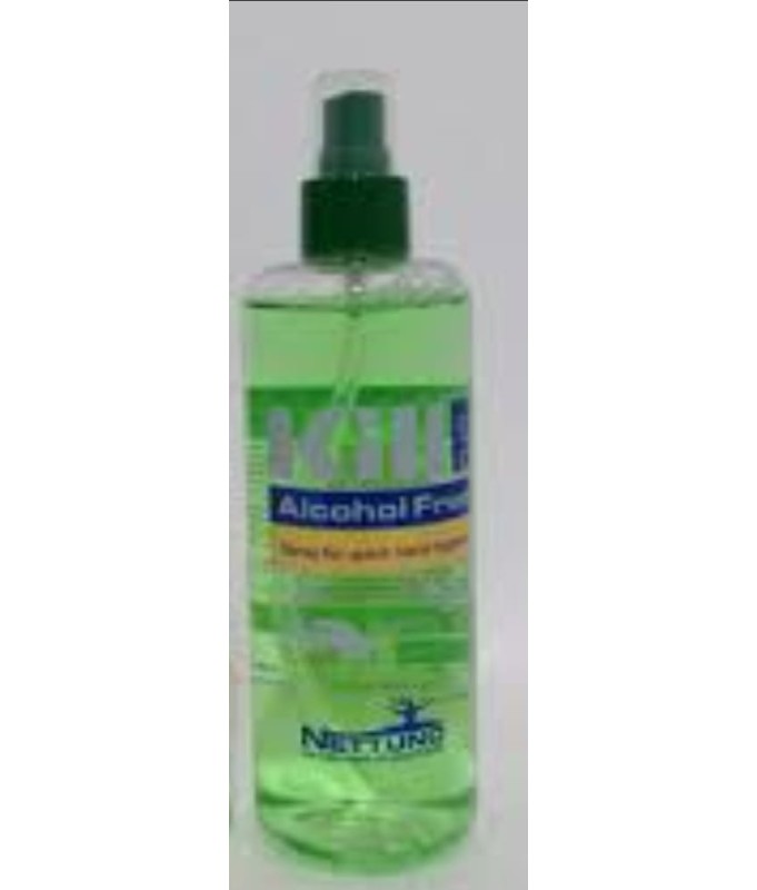 Kill Plus Spray 300 ml sanitizzante per l'igiene rapida delle mani. Con glicerina, senz'alcool articolo 00600