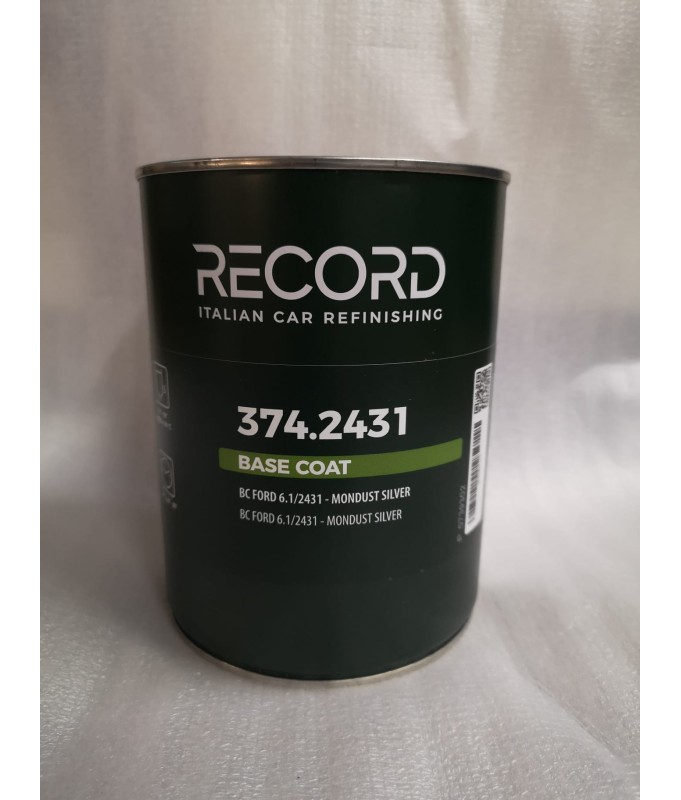 RECORD 374.2431 Tinta pronta Base coat LT.1 FORD 6.1/2431 MONDUST SILVER  - BASE OPACA CALDART