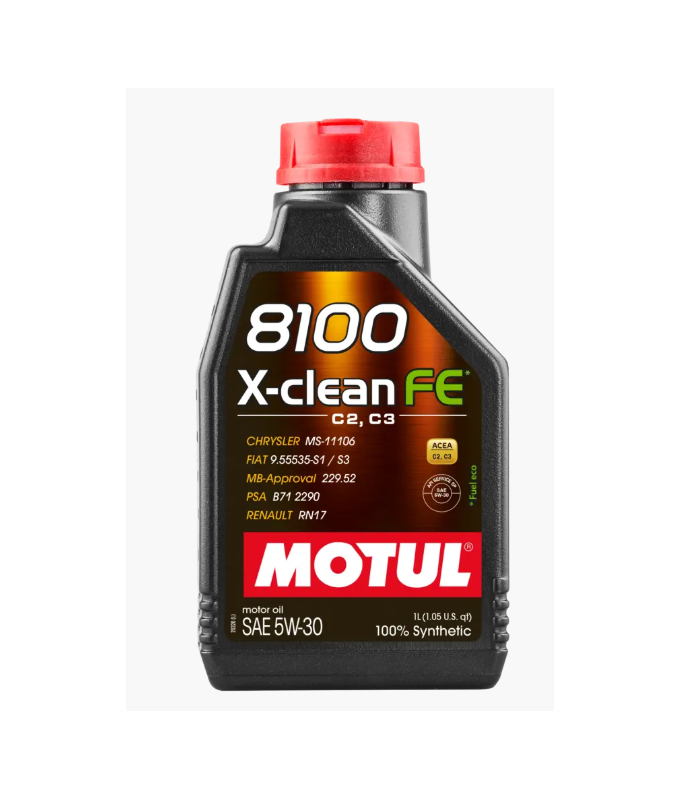 Motul 112771 8100 X-CLEAN fe 5W-30 1.LT Sintetico 100%