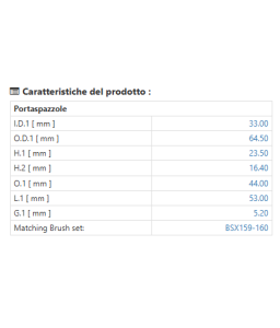 AS SBH0147S Portaspazzola motorino aviamento compatibile