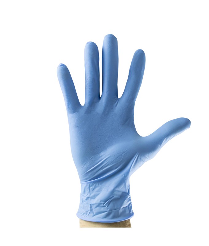 JBM 53985 Guanti  L 100 pezzi  da 3,5 MIL Colore AZZURRO Confezione da 100 pezzi 4,2g