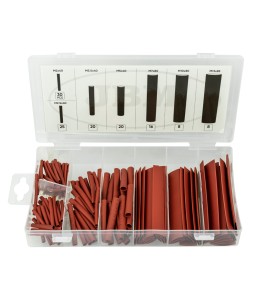JBM 53376 Set tubi termorestringenti rossi varie misure