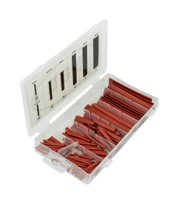 JBM 53376 Set tubi termorestringenti rossi varie misure
