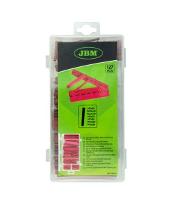 JBM 53376 Set tubi termorestringenti rossi varie misure