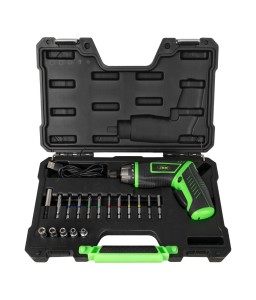 JBM 54683 CACCIAVITE A BATTERIA E SET DI PUNTE avvitatore con angolazione L oppure diritto