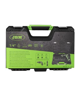 JBM 54683 CACCIAVITE A BATTERIA E SET DI PUNTE avvitatore con angolazione L oppure diritto