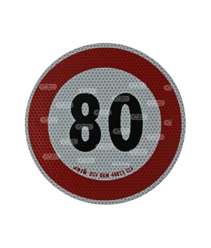 Adesivo limite di velocità 80 KM CARGO 171902