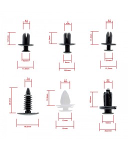 EINPARTS EPCRC03 Set bottoni 100 pezzi 6 modelli