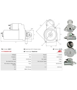 AS 3017    Motorino aviamento