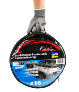 GYS 056329 CAVI AVVIAMENTO 320A (2.5L) - 2X3M - Ø16MM2 - MORSETTI