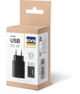 087101 CARICABATTERIE USB 15 W