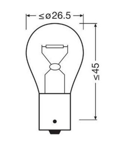 TOP LIGHT 39014 Lampada 12x21 amber yellow confezione da 10 lampade