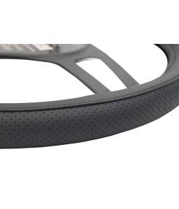 Simoni Racing CVT/16 Coprivolante Total Black Universale, in Ecopelle, Colore Nero Diametro 37-39 cm