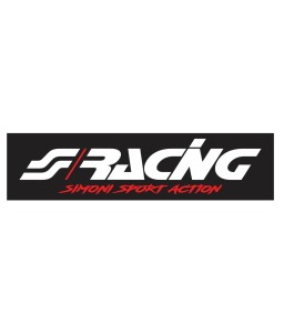 Simoni Racing CVT/22 Coprivolante Inox Simoni Racing – ecopelle nera effetto inox per volanti 37–39 cm
