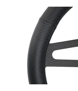 Simoni Racing CVT/22 Coprivolante Inox Simoni Racing – ecopelle nera effetto inox per volanti 37–39 cm