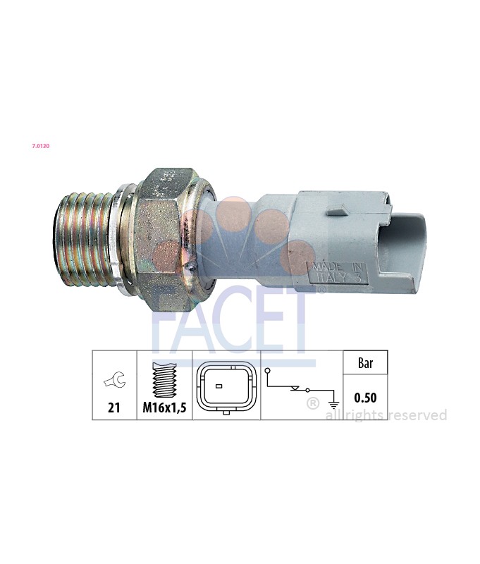 FACET 70130 Interruttore pressione olio  OIL PRESSURE SWITCH 7.0130