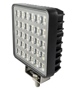 AMA 68050 Faro da lavoro quadrato a LED 10-30V, 26,3W, 3800LM, 30 LED, raggio ampio/largo, con interruttore