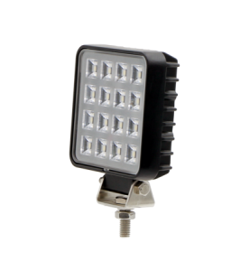 AMA 68049 Faro da lavoro quadrato a LED 10-30V, 13,2W, 2400LM, 16 LED, raggio ampio/largo, con interruttore