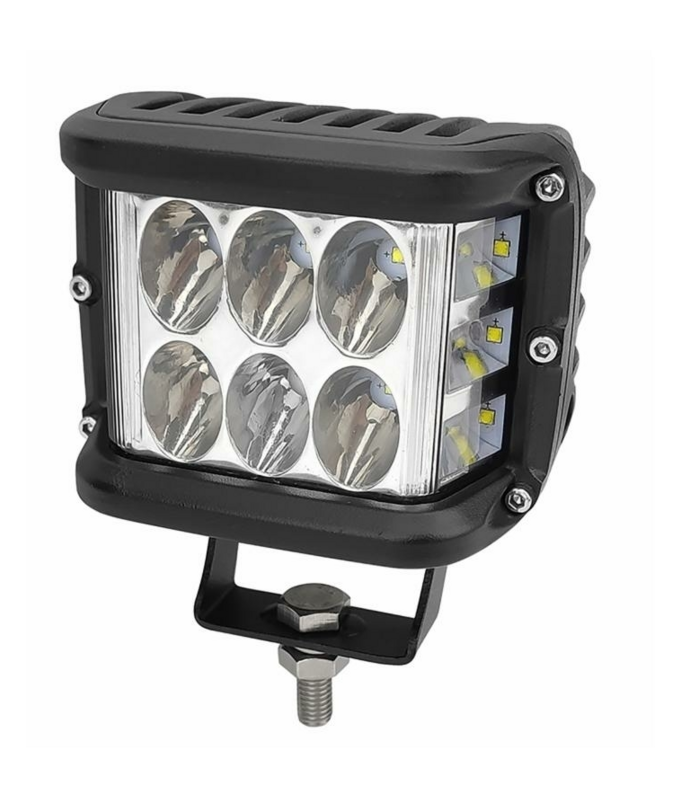 AMA 64479 Faro da lavoro rettangolare a LED 10-36V, 36W, 2800 LM, 12 LED, raggio COMBO (ampio e lungo)