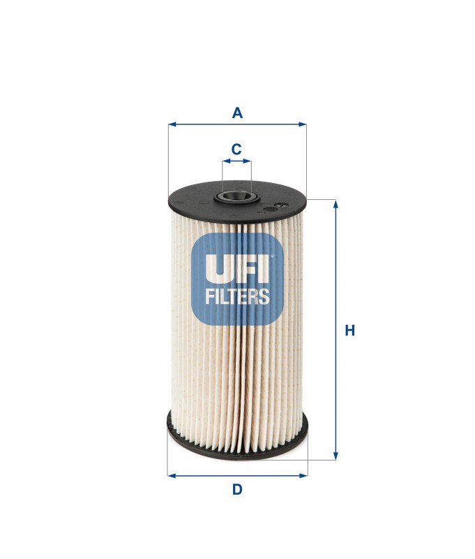 UFI 26.007.00 Filtro carburante uguale a 26.007.00