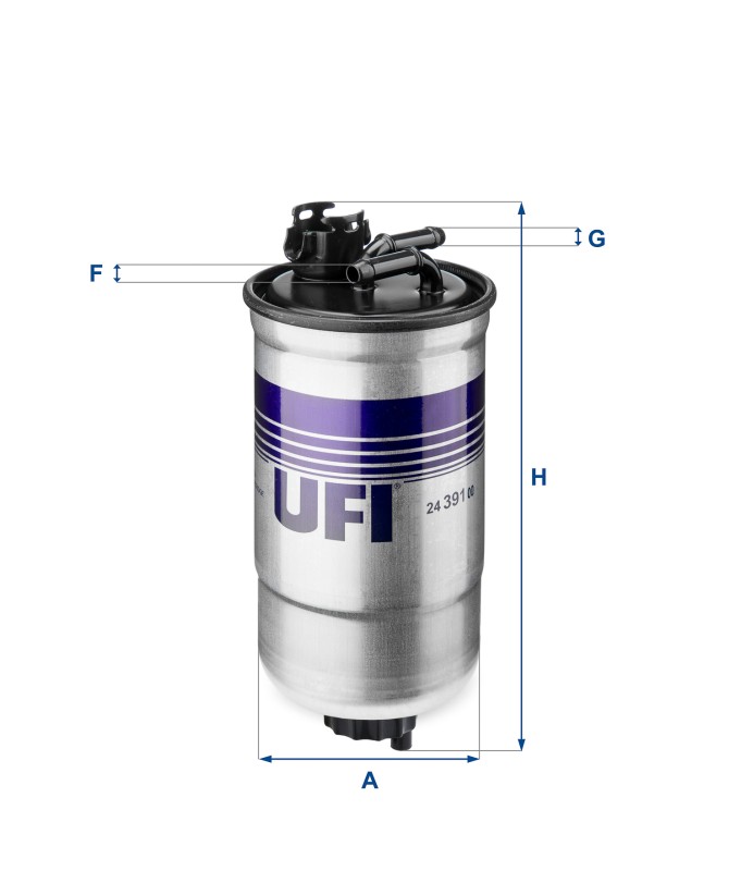 UFI 24.391.00 Filtro carburante uguale a 24.391.00