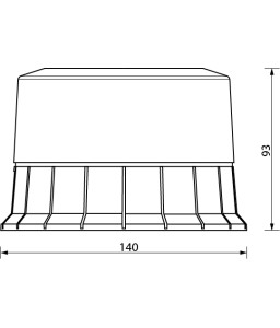 Girevole LED fissaggio base magnetica - CARGO 172210 - Lampeggiatore led 12V - 24V Base Magnetica