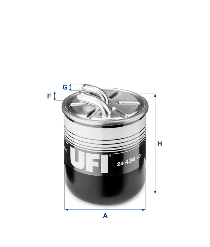  UFI 24.436.00 Filtro carburante uguale a 24.436.00