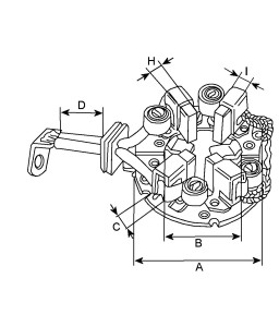 CARGO 332155 Portaspazzole uguale a 1 004 338 157 - 1004338157